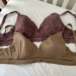Kindred Bravely Bundle Hands-Free Pumping & Nursing Plunge Bras - Busty  XL